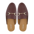 Genesis - Ladies Oxblood Pebble Grain Leather Slipper