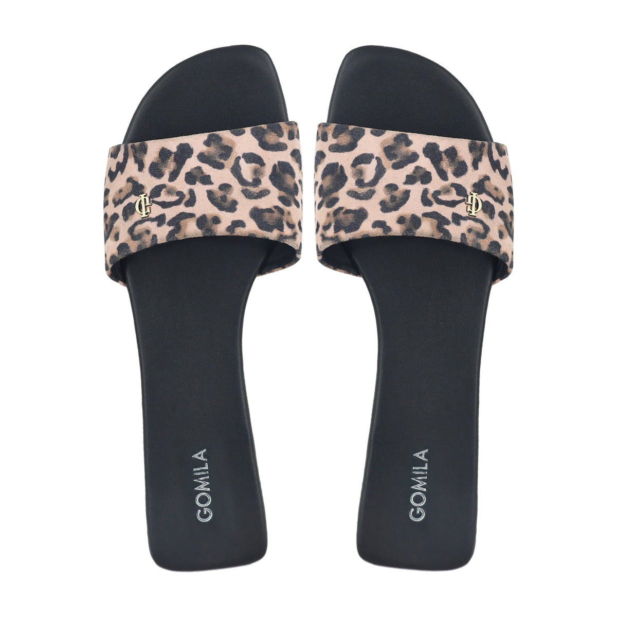 Abbie - Women's Black and Baby Pink Slipper