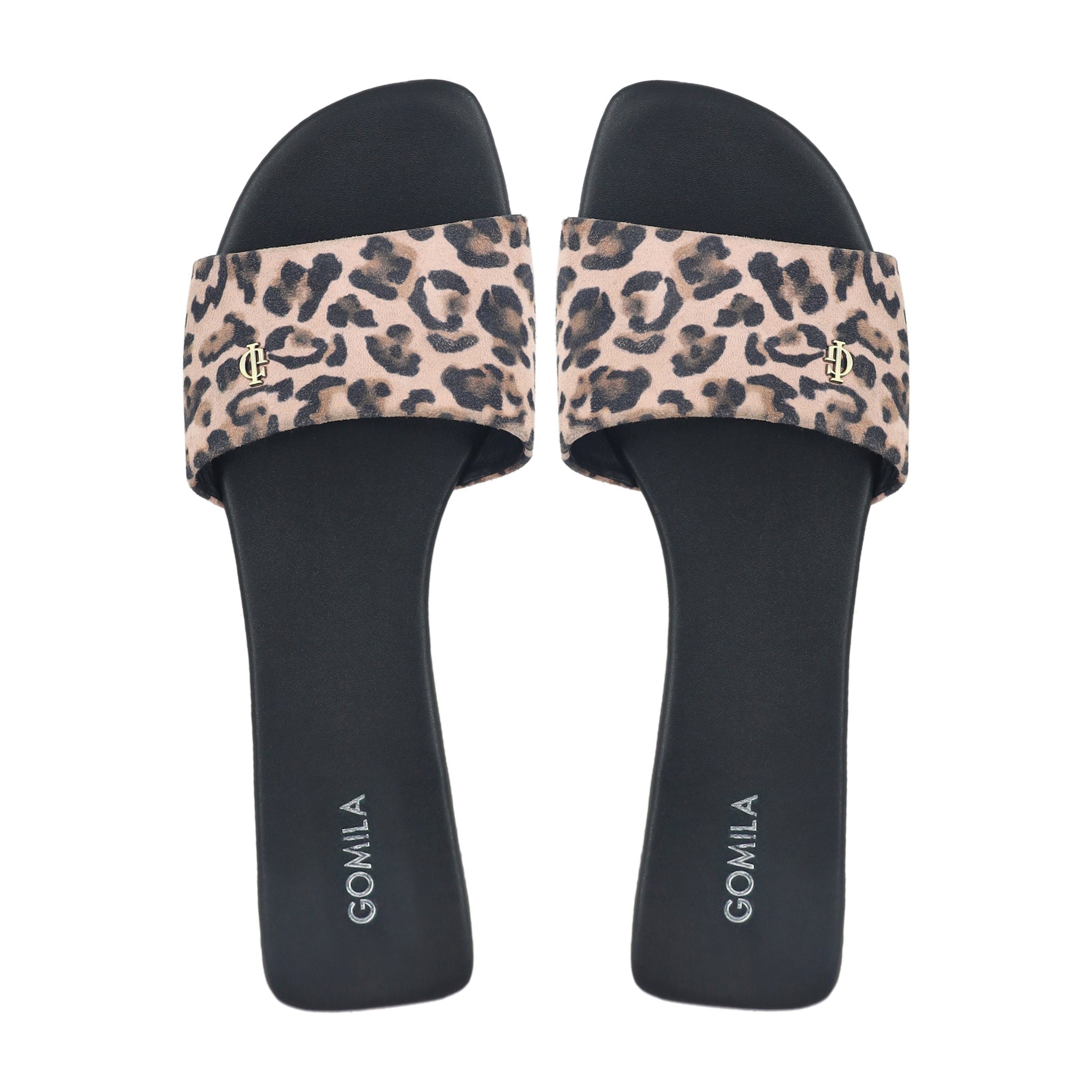 Abbie - Women's Black and Baby Pink Slipper