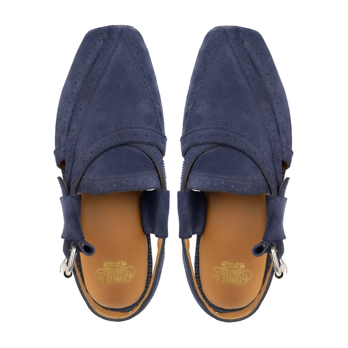 Nao - Men's Blue Suede Leather Sandal
