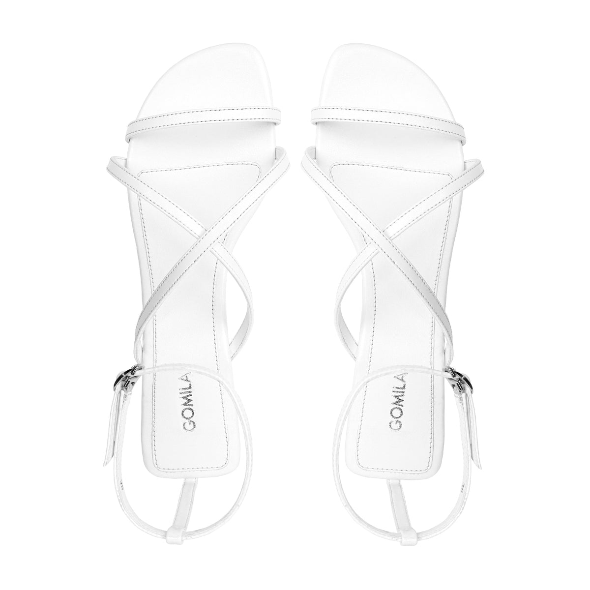 Tessa - Women's White Strapped Sandal