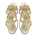 Luana - Women's Golden High Shine Strapped 90mm Heels