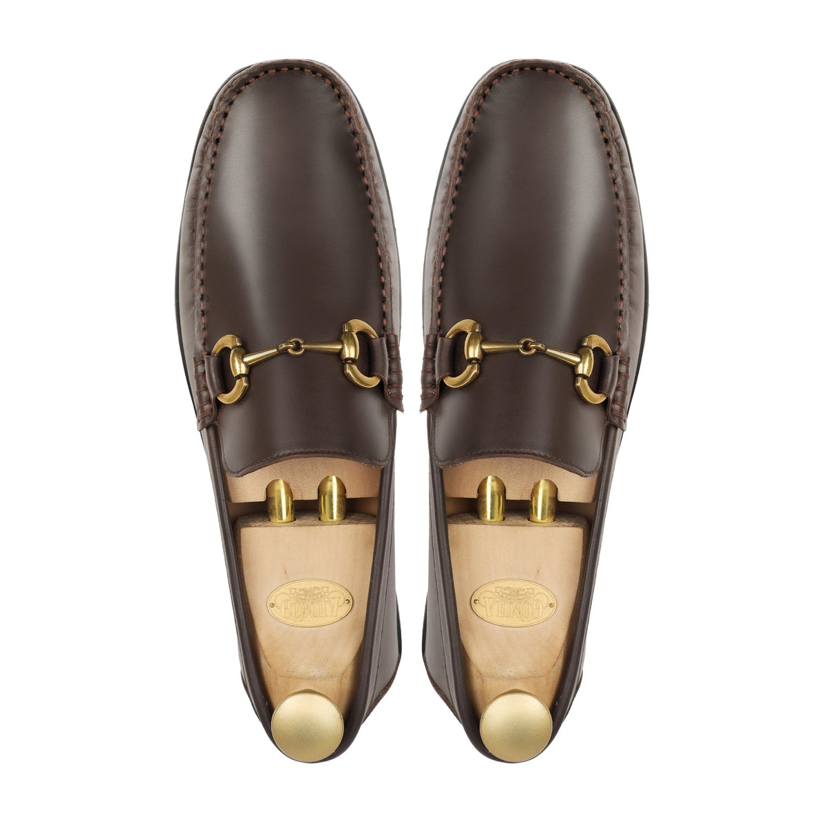 Delmoro - Men's Dark Brown Calf Leather Loafer