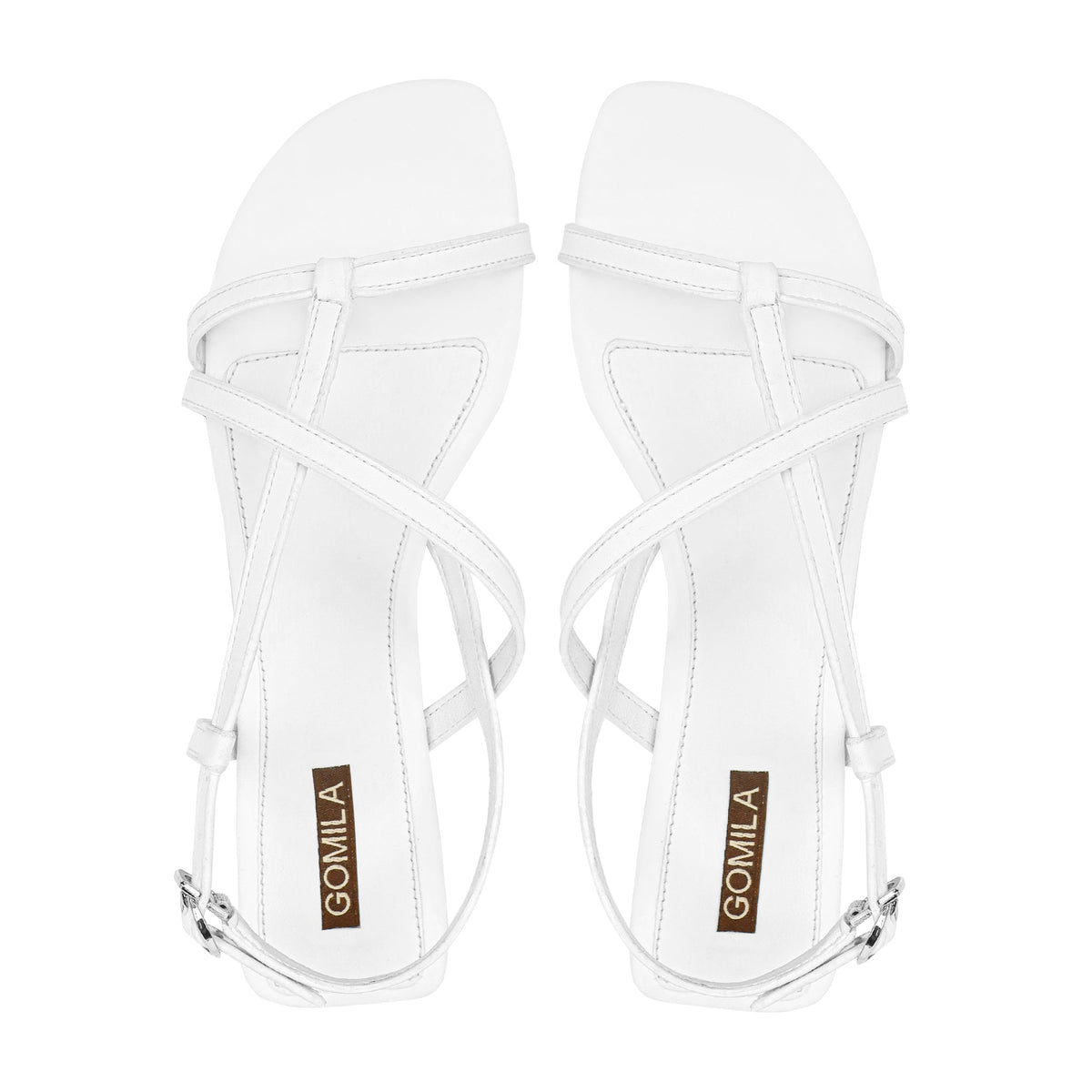 Noxie - Women's White Strapped Sandal