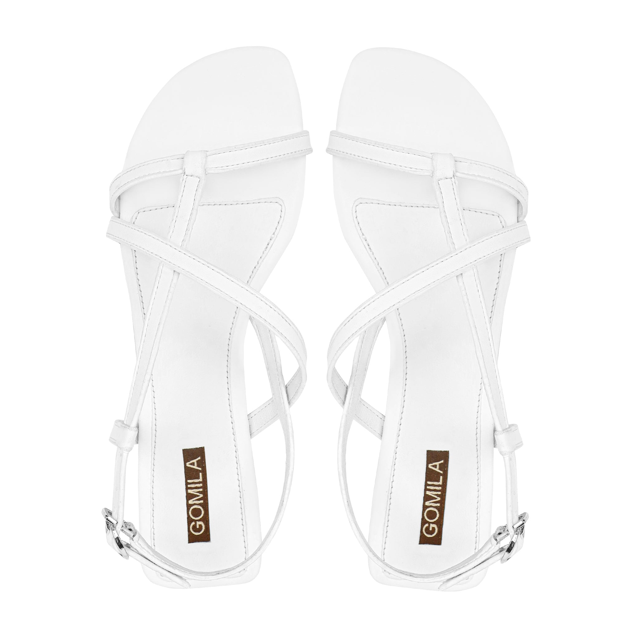 Noxie - Women's White Strapped Sandal