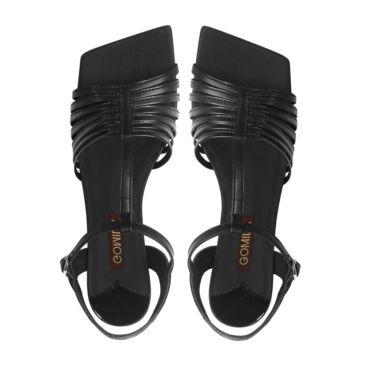 Lolo - Women's Black Strapped Heel