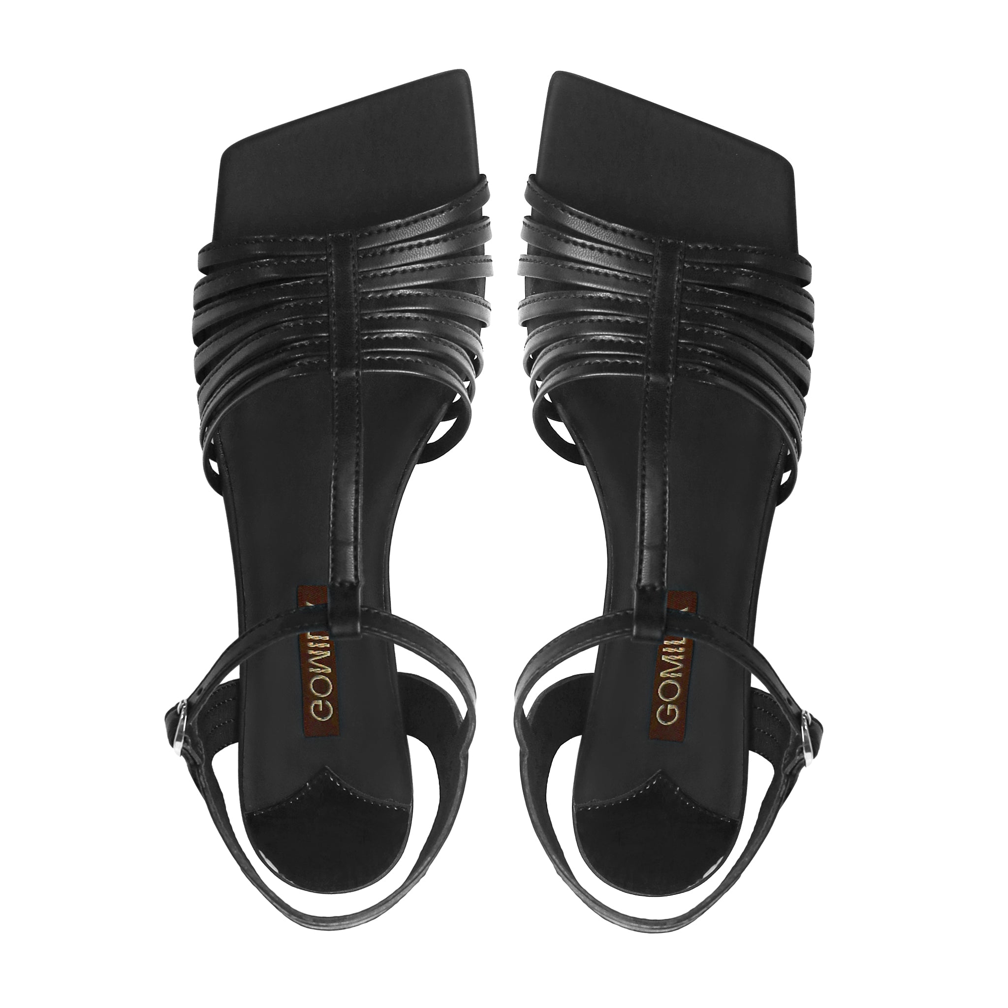 Lolo - Women's Black Strapped Heel