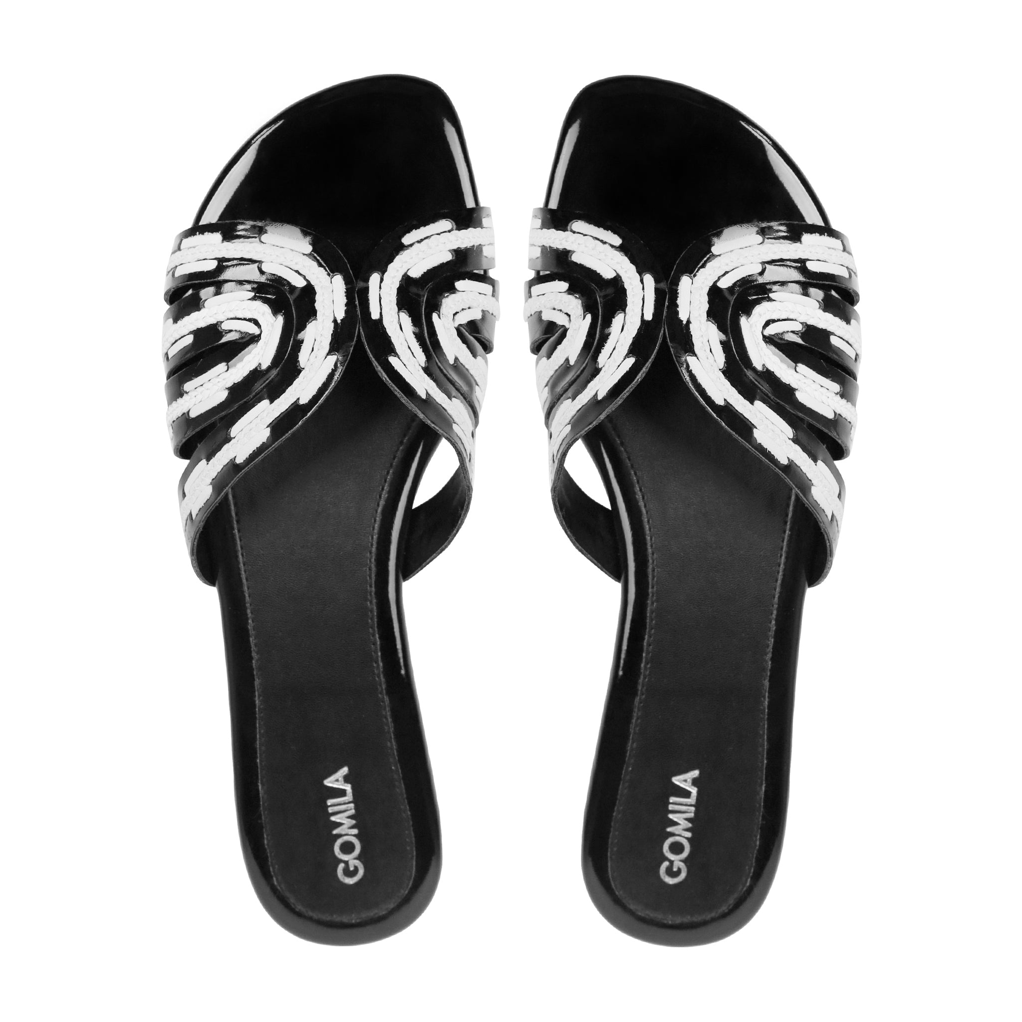 Corvia - Women's Black and White Slipper