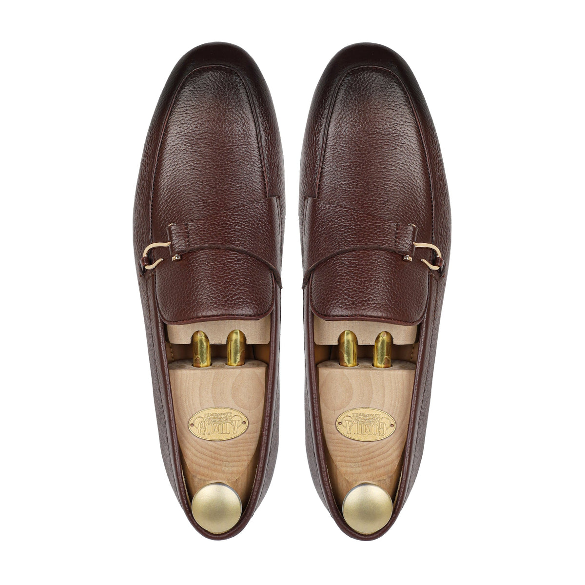 Oxen - Men's Burnished Oxblood Pebble Grain Leather Loafer