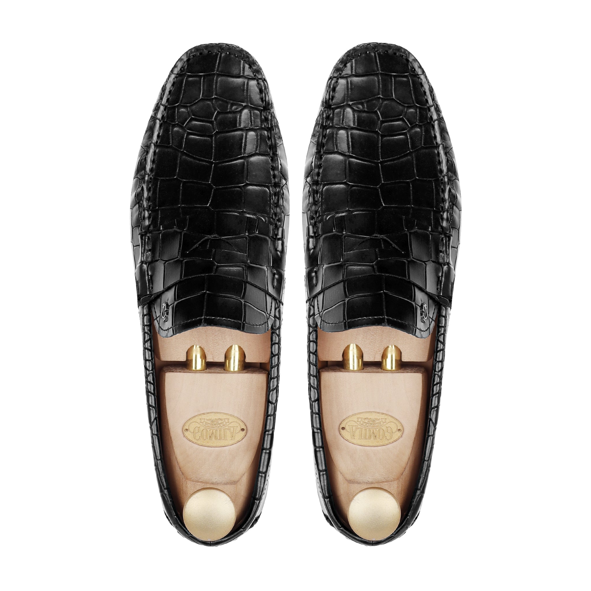 Airox - Men's Black Calf Leather Driver Shoe
