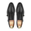 Nexo - Men's Black Calf Leather Double Monkstrap