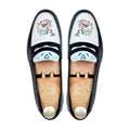 Osven - Men's Black Hand Painted Loafer