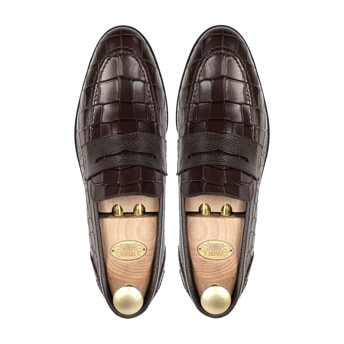 Armando - Men's Dark Brown Calf Leather Loafer