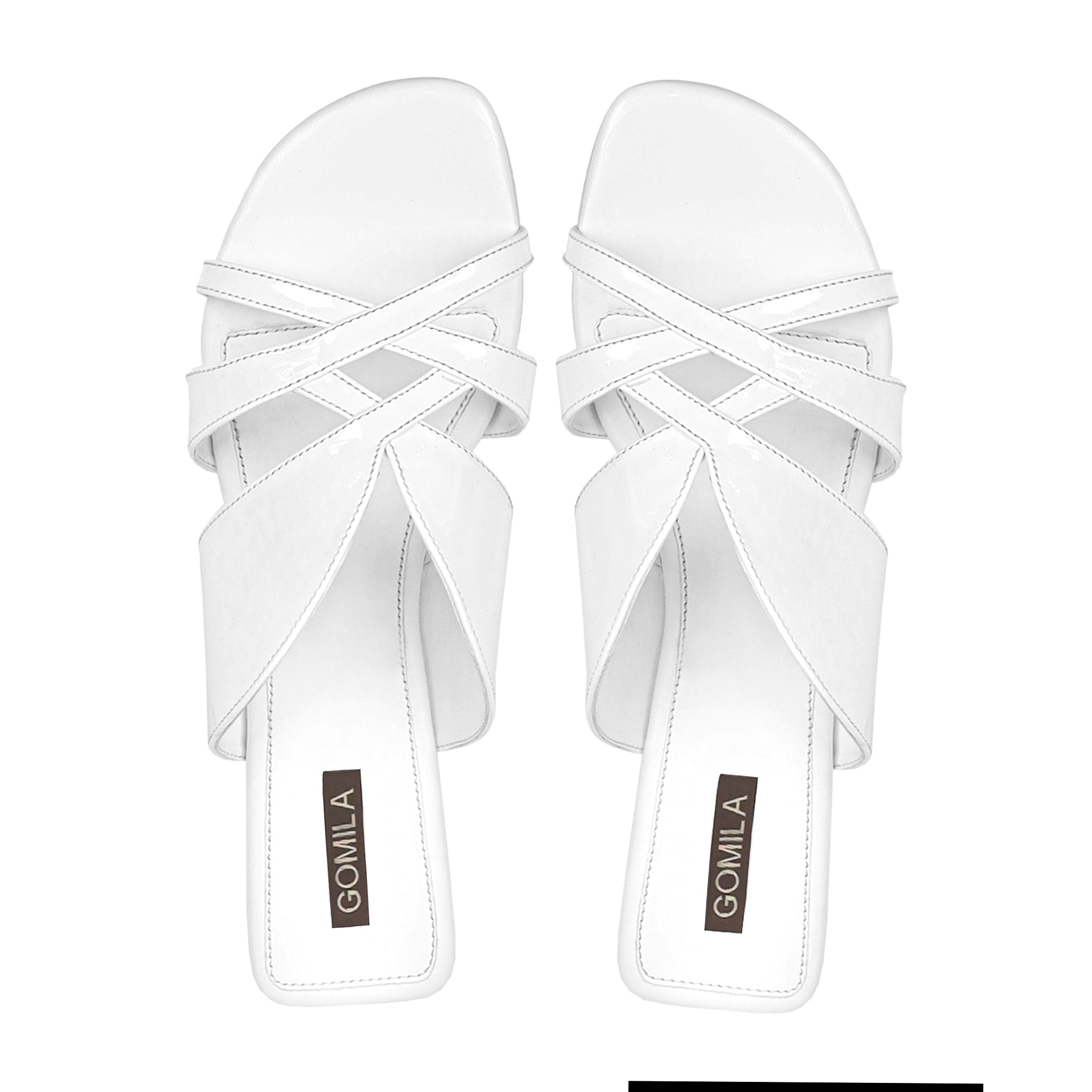 Julia - Women's White Slipper