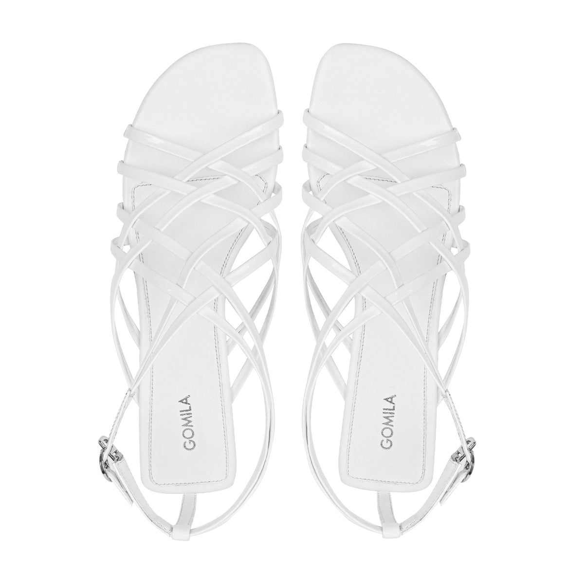 Nyla - Women's White Strapped Sandal