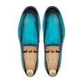 Vexo - Men's Turquoise Patina Calf Leather Loafer