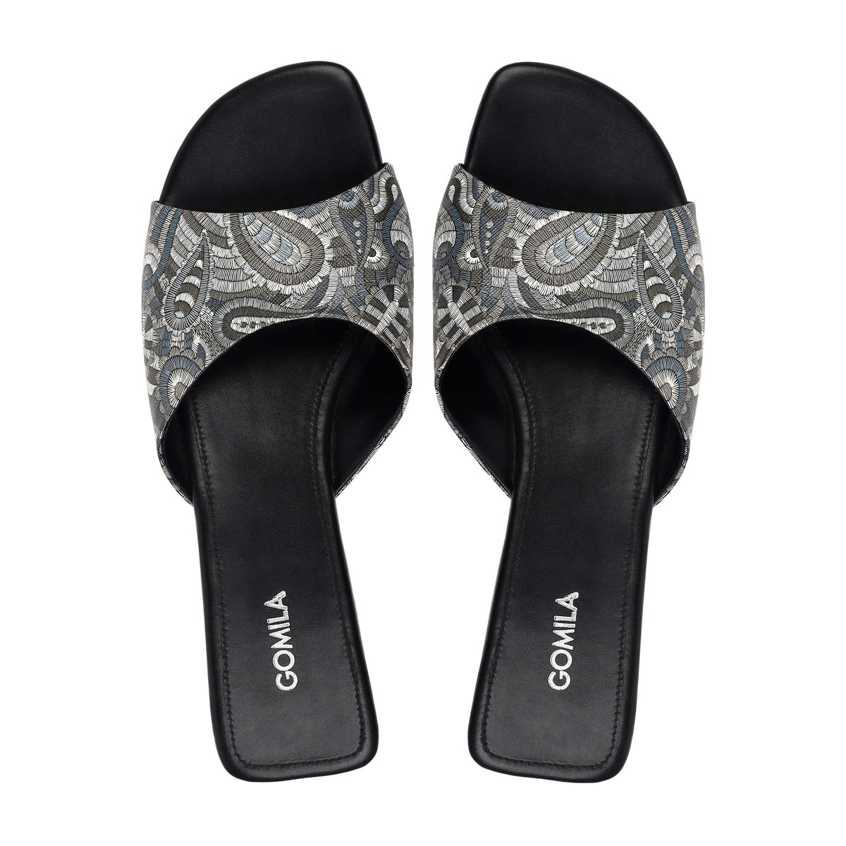 Nivra - Women's Black and Grey Slipper