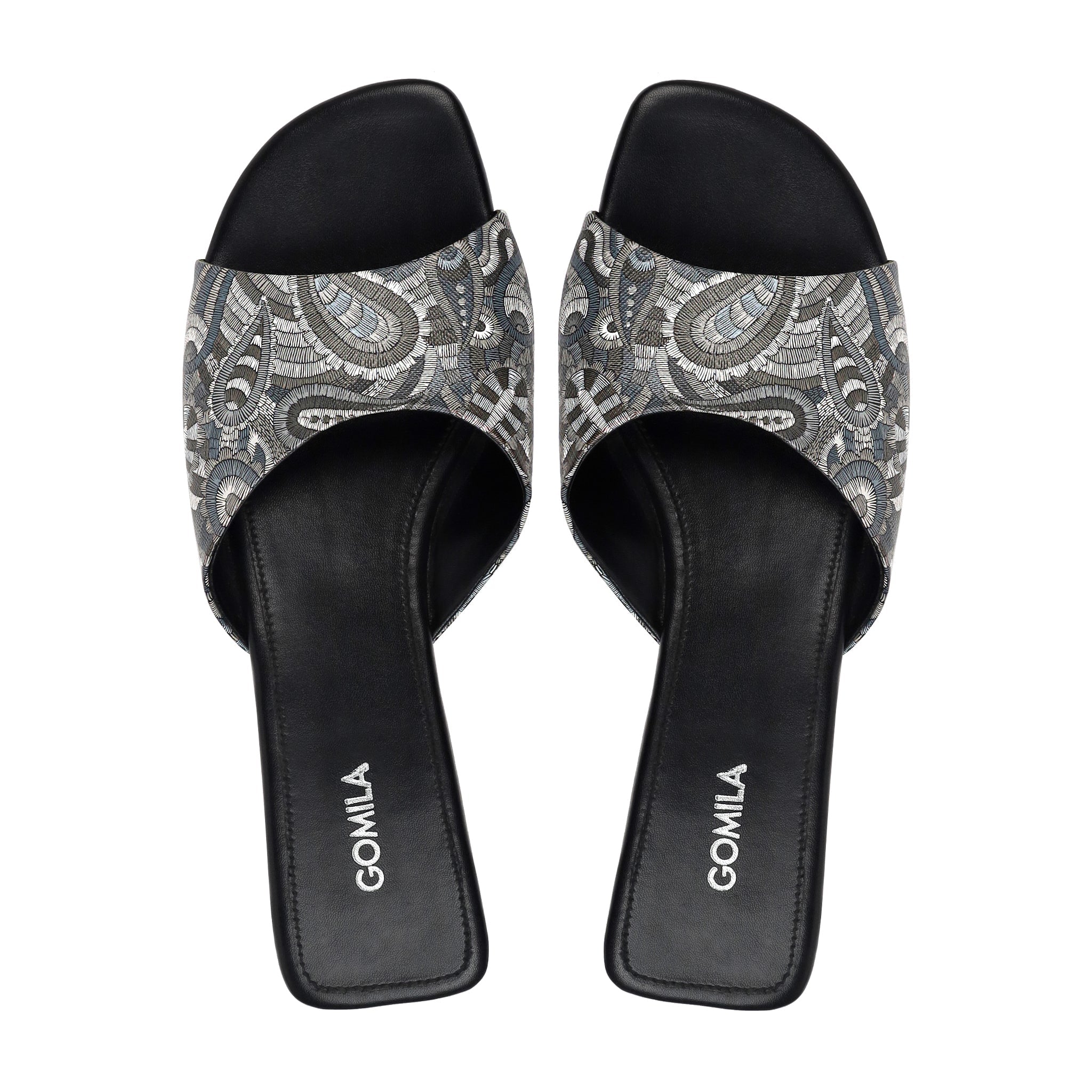 Nivra - Women's Black and Grey Slipper