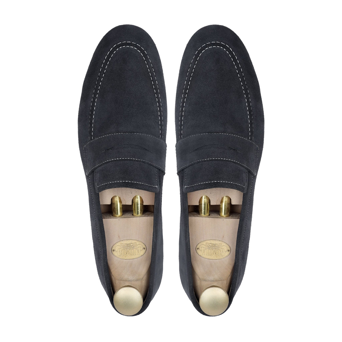 Harlow - Men's Dark Blue Suede Loafer