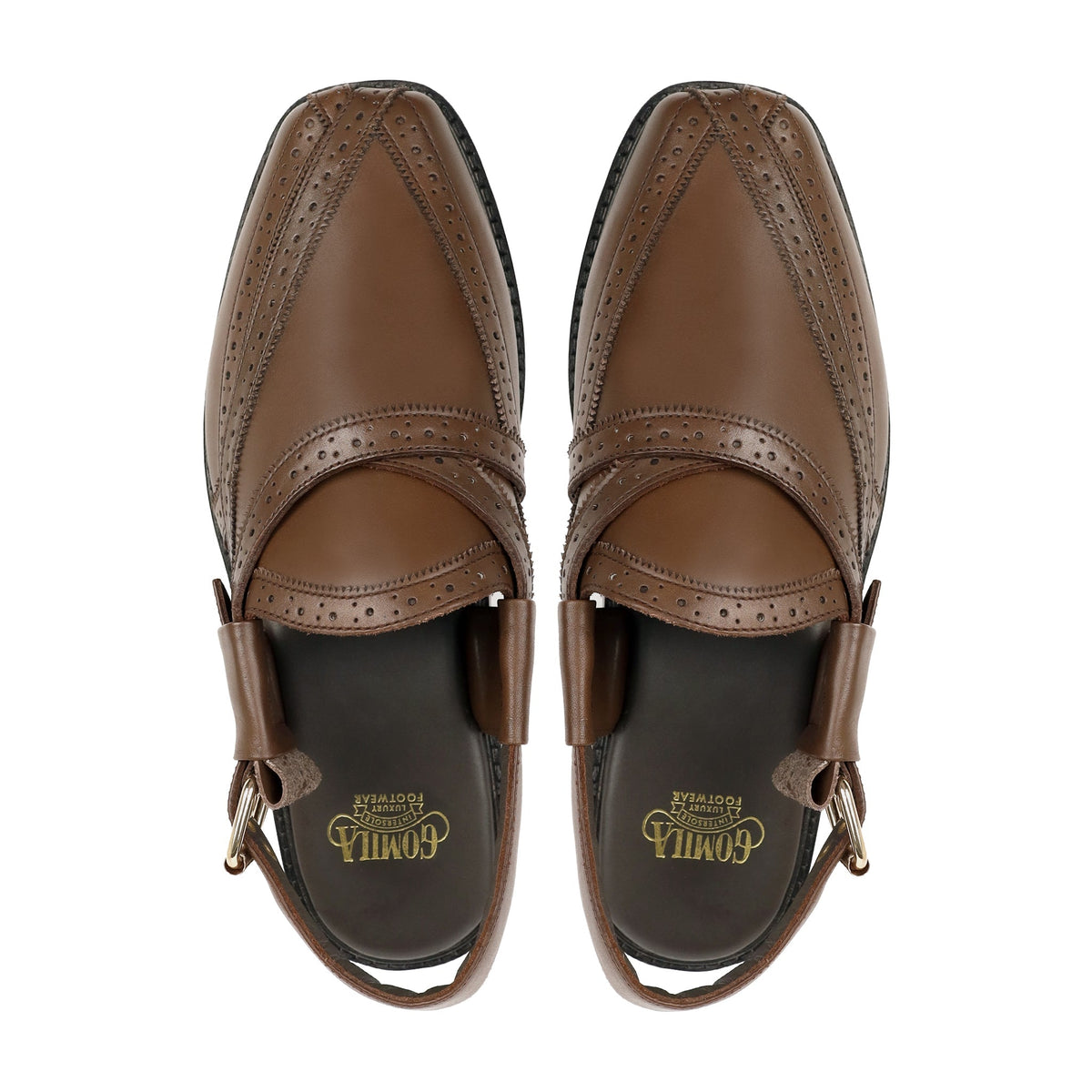 Carmela - Men's Dark Brown Calf Leather Sandal