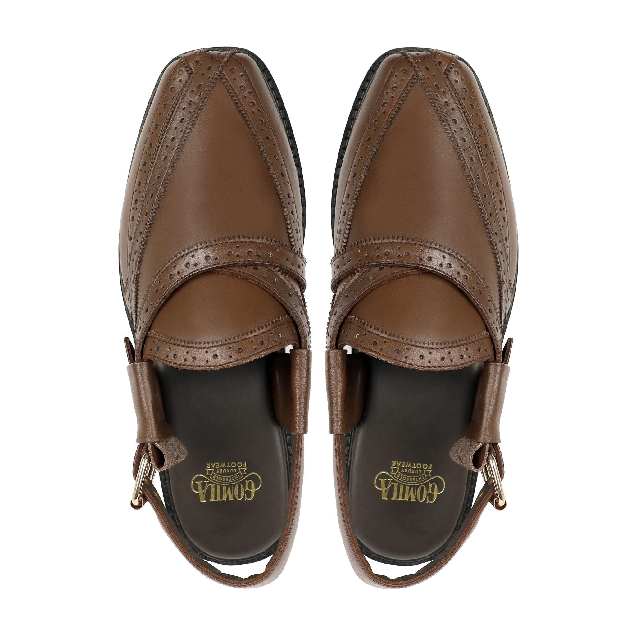 Carmela - Men's Dark Brown Calf Leather Sandal