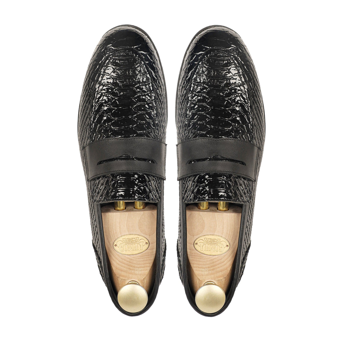 Drayven - Men's Black Patent Leather Loafer