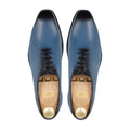 Enzo - Men's Burnished Light Blue Calf Leather Wholecut Shoe - Goodyear Welted