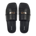 Slenza - Men's Black Calf Leather Slipper