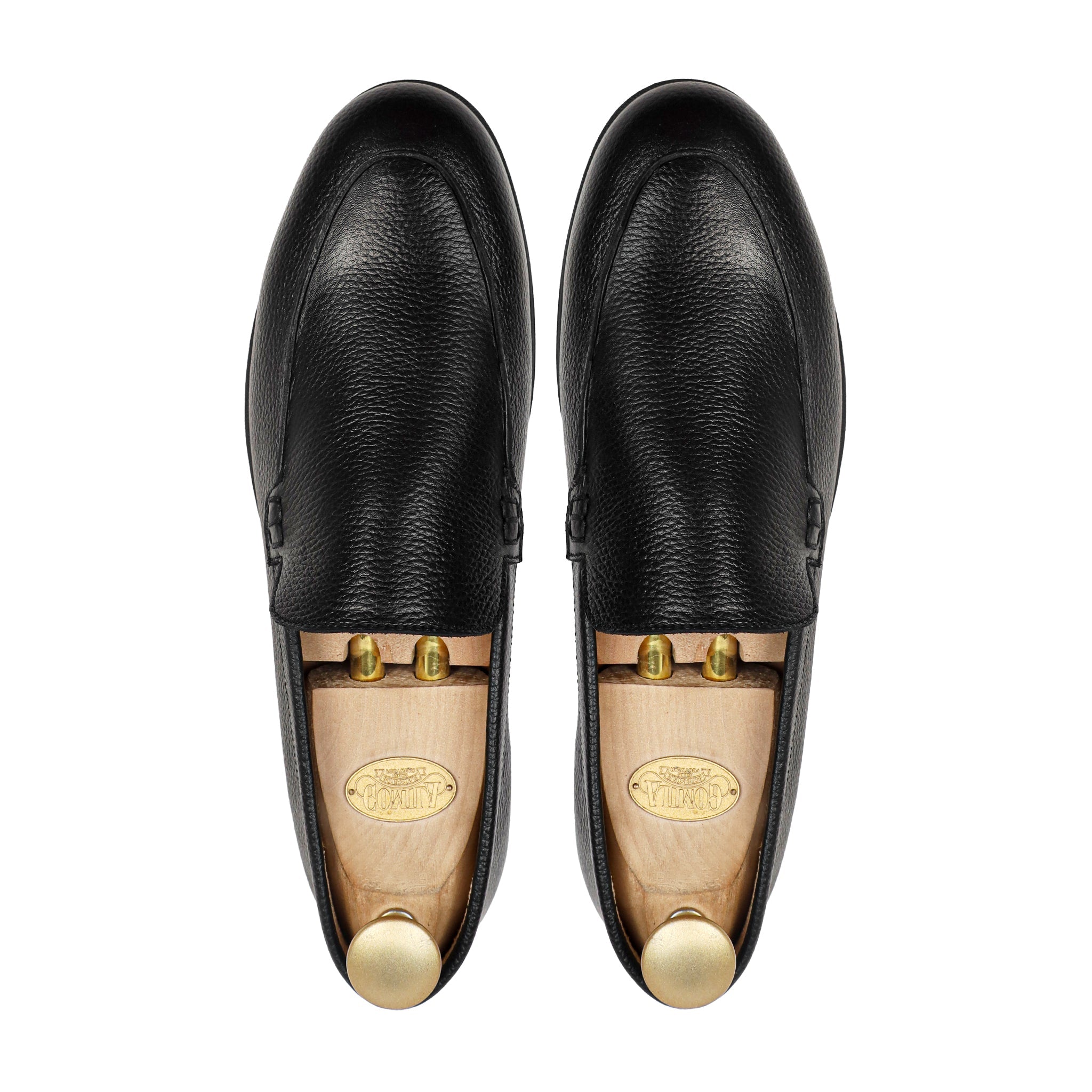 Rove - Men's Black Pebble Grain Leather Loafer