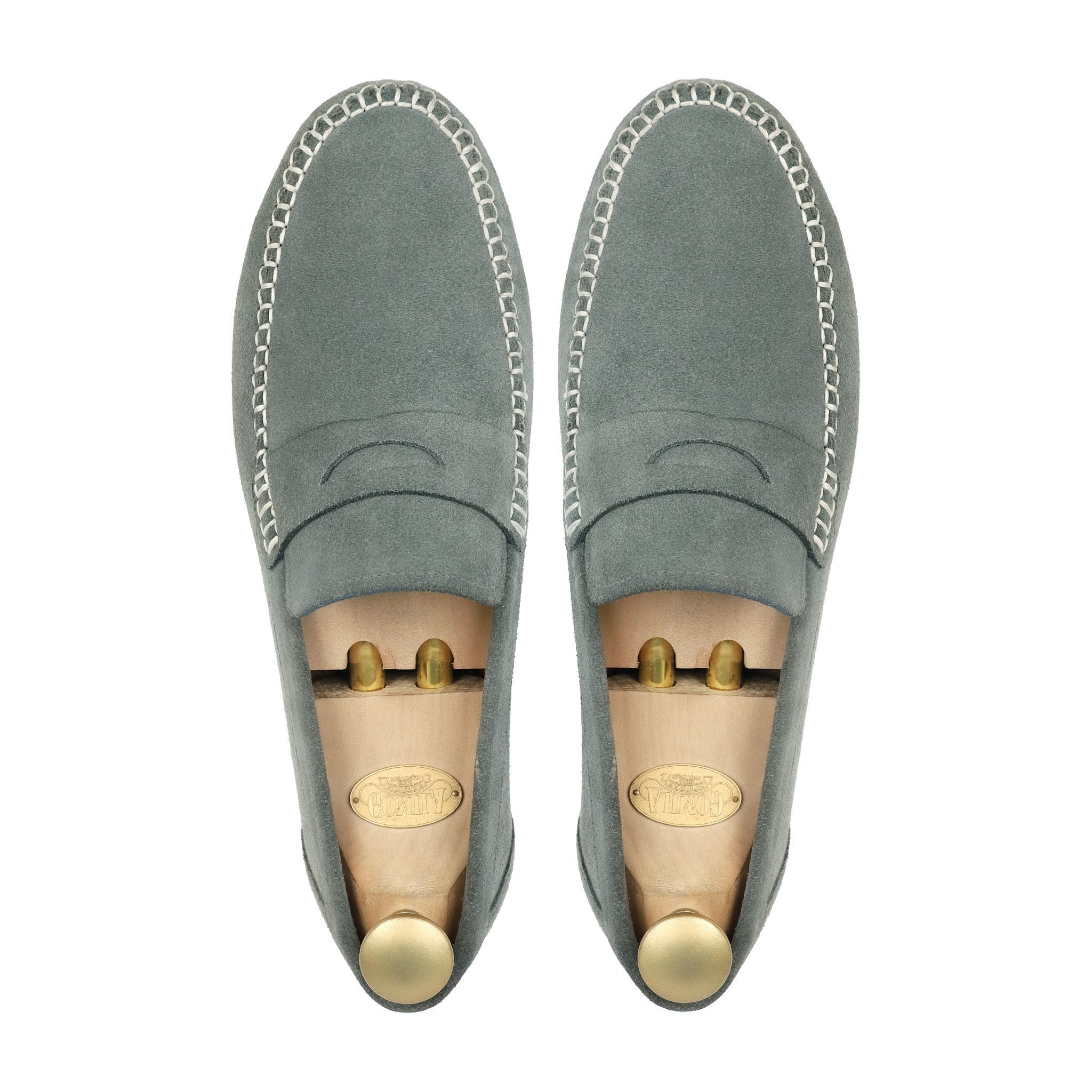 Brinya - Men's Charcoal Gray Suede Driver Shoe