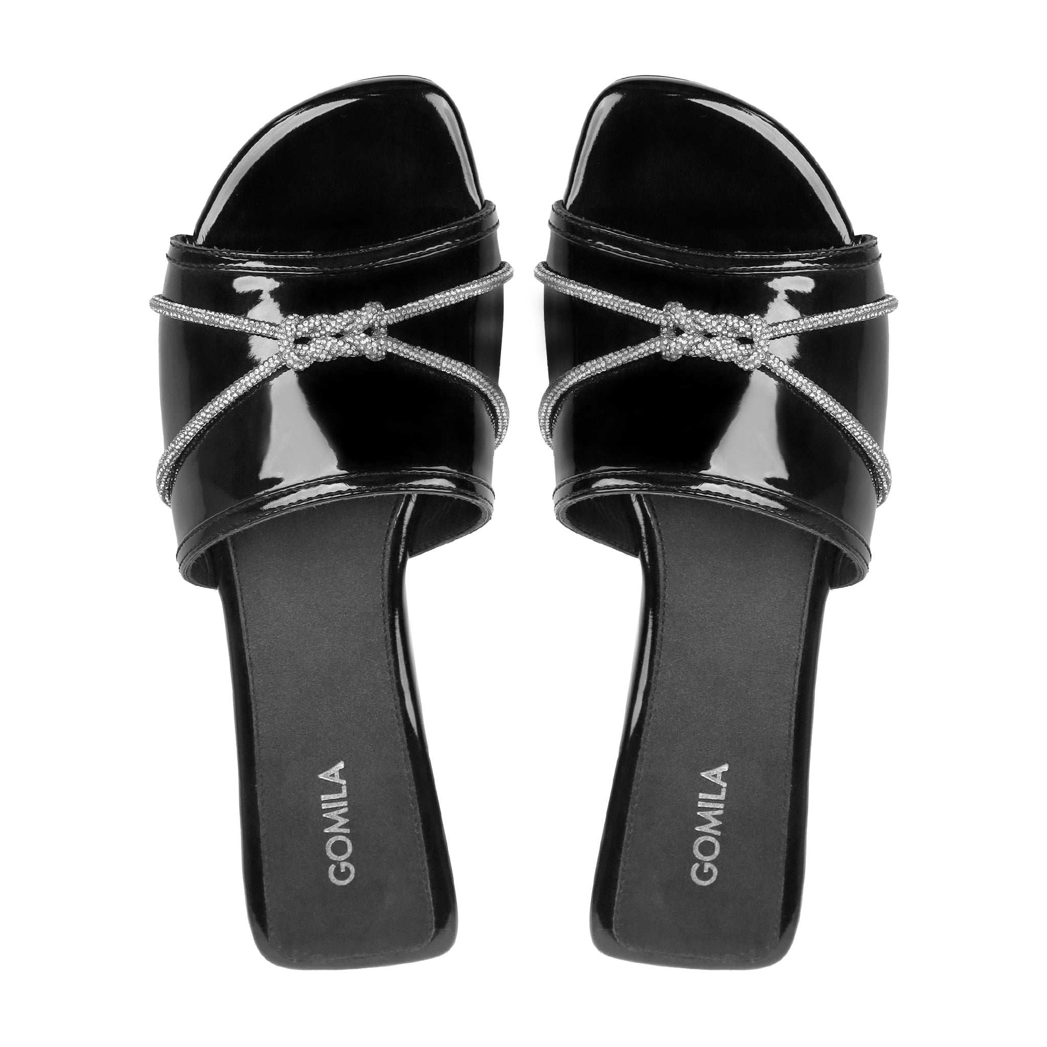 Avenza - Women's Black and Silver Slipper