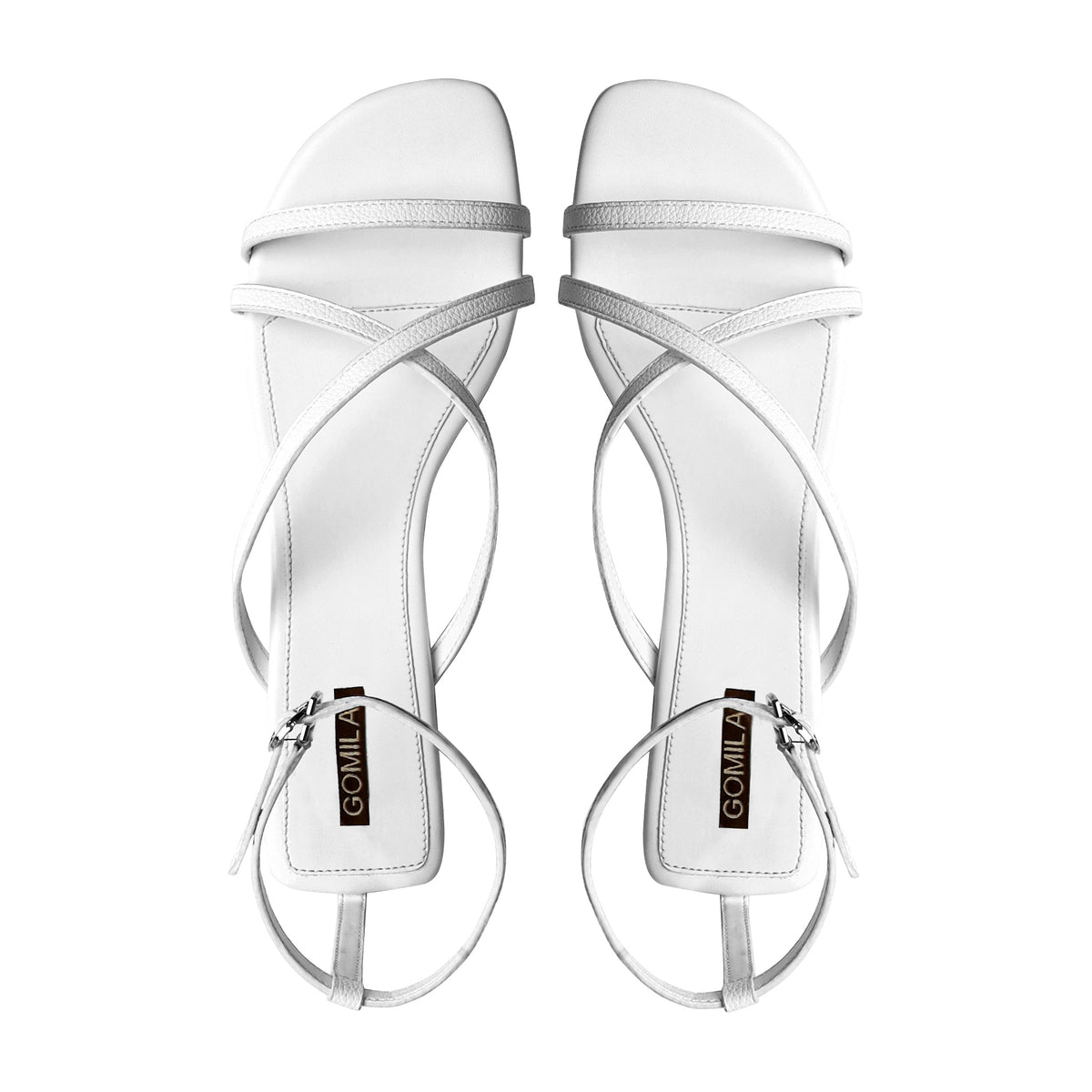 Elyse - Women's White Strapped Sandal