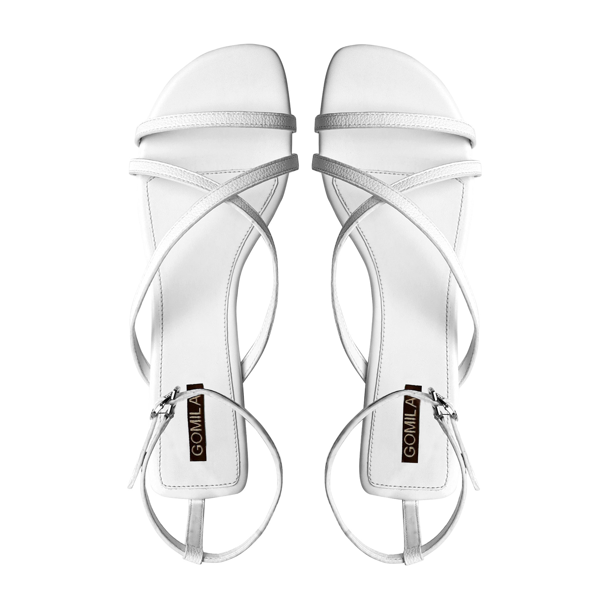 Elyse - Women's White Strapped Sandal
