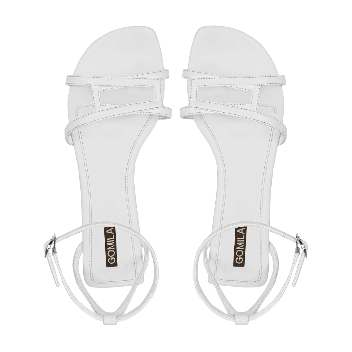 Aloura - Women's White Strapped Sandal