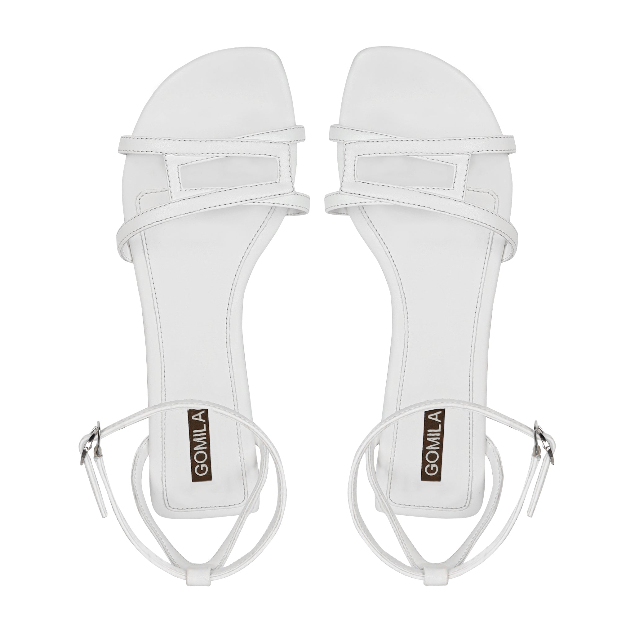 Aloura - Women's White Strapped Sandal