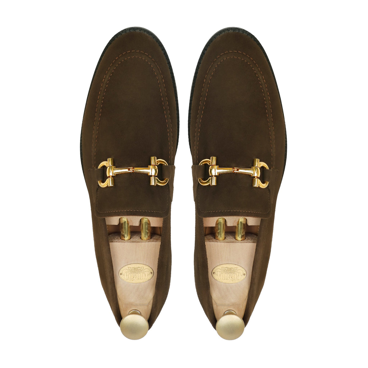 Flexo - Men's Dark Brown Split Suede Loafer