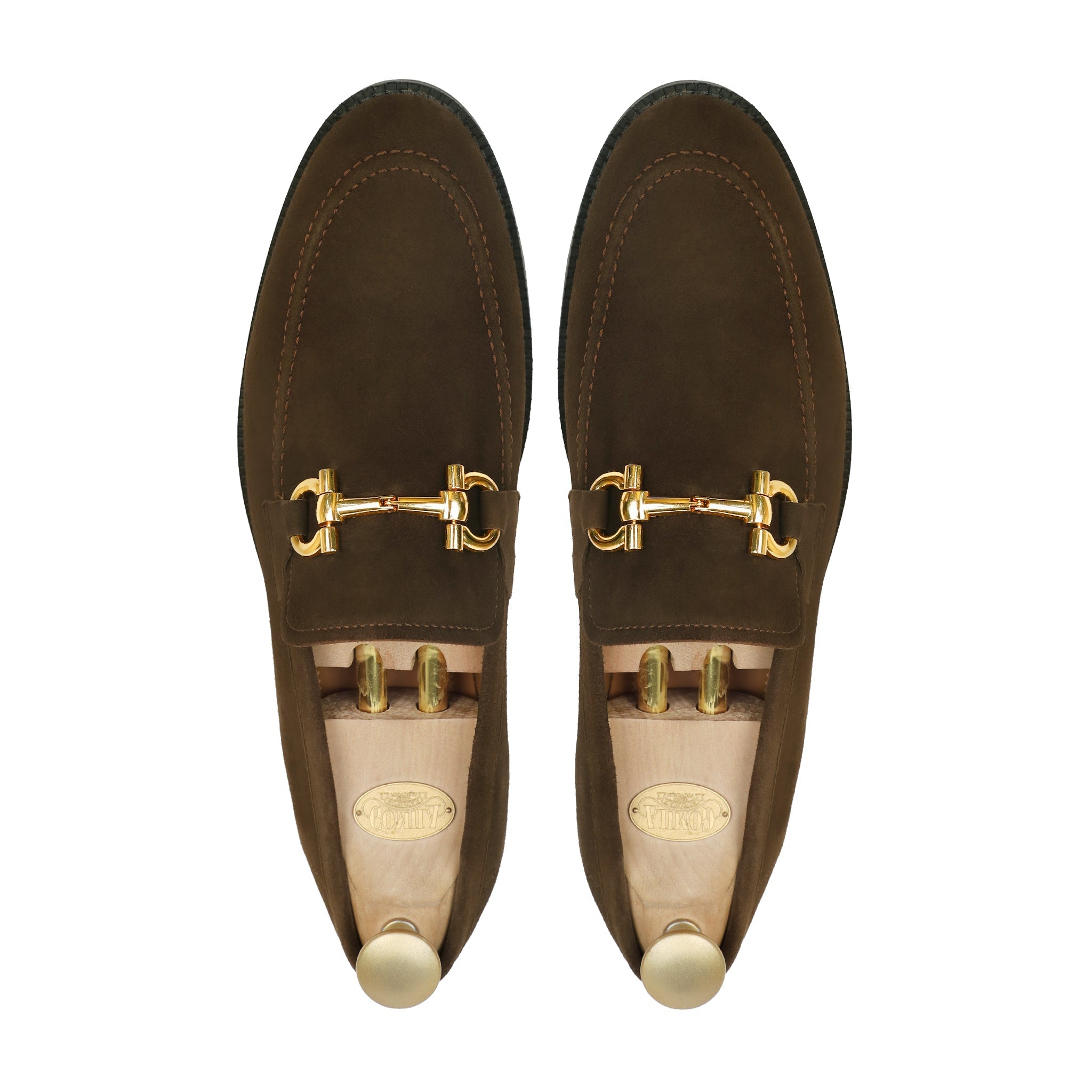 Flexo - Men's Dark Brown Split Suede Loafer