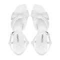 Liva - Women's  White Strapped 90mm Heel