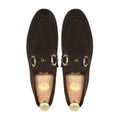 Vesco - Men's Dark Brown Suede Loafer