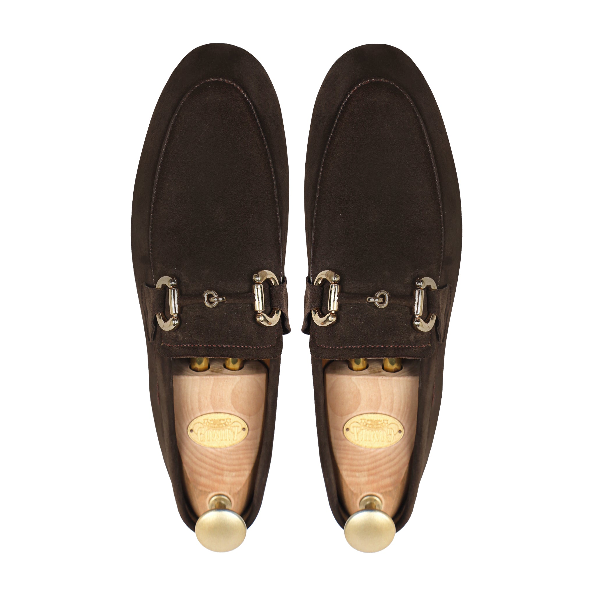 Vesco - Men's Dark Brown Suede Loafer