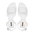 Bella - Women's White Strapped Sandal