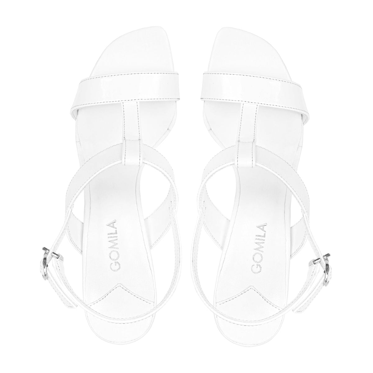 Coco - Women's White Strapped Heels