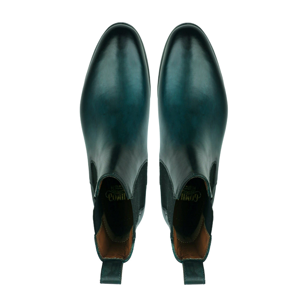 Bravik - Men's Burnished Navy Blue Calf Leather Chelsea Boot
