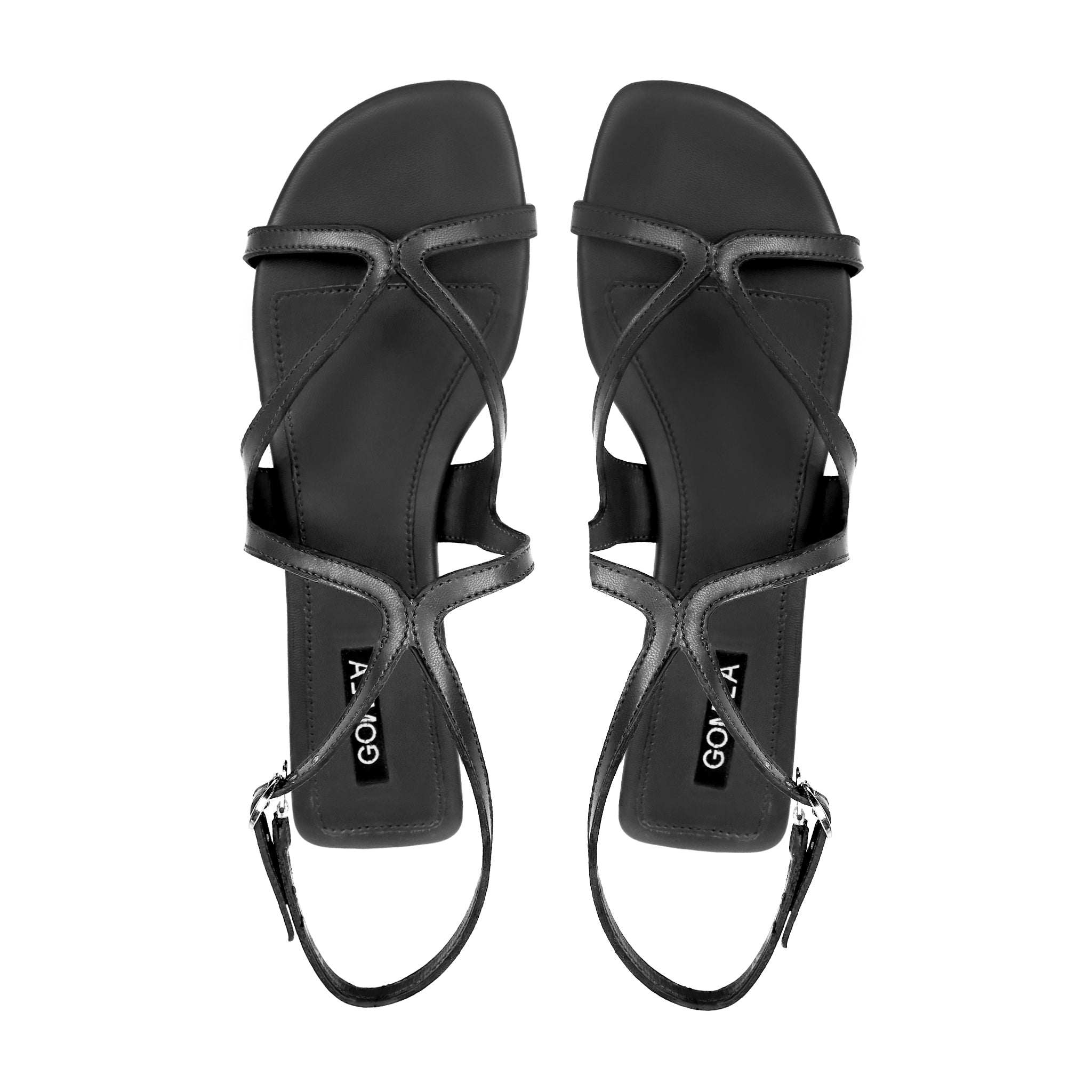 Aris - Women's Black Strapped Sandal