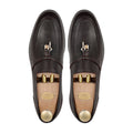 Brent - Men's Dark Brown Pebble Grain Leather Loafer