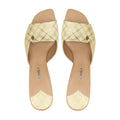 Novella - Women's Argyle Beige Heel