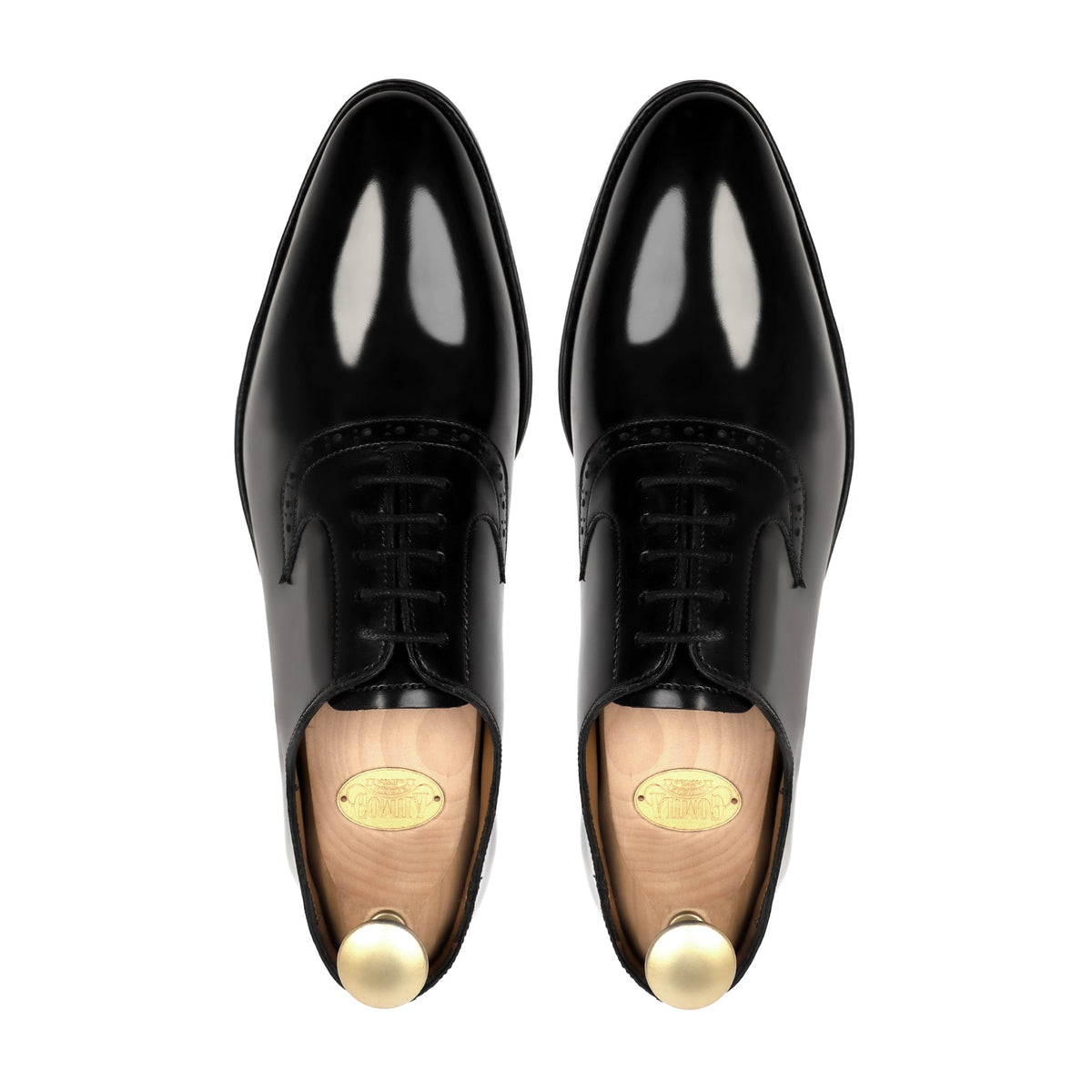 Colt - Men's Black Box Leather High Shine  Oxford Shoe