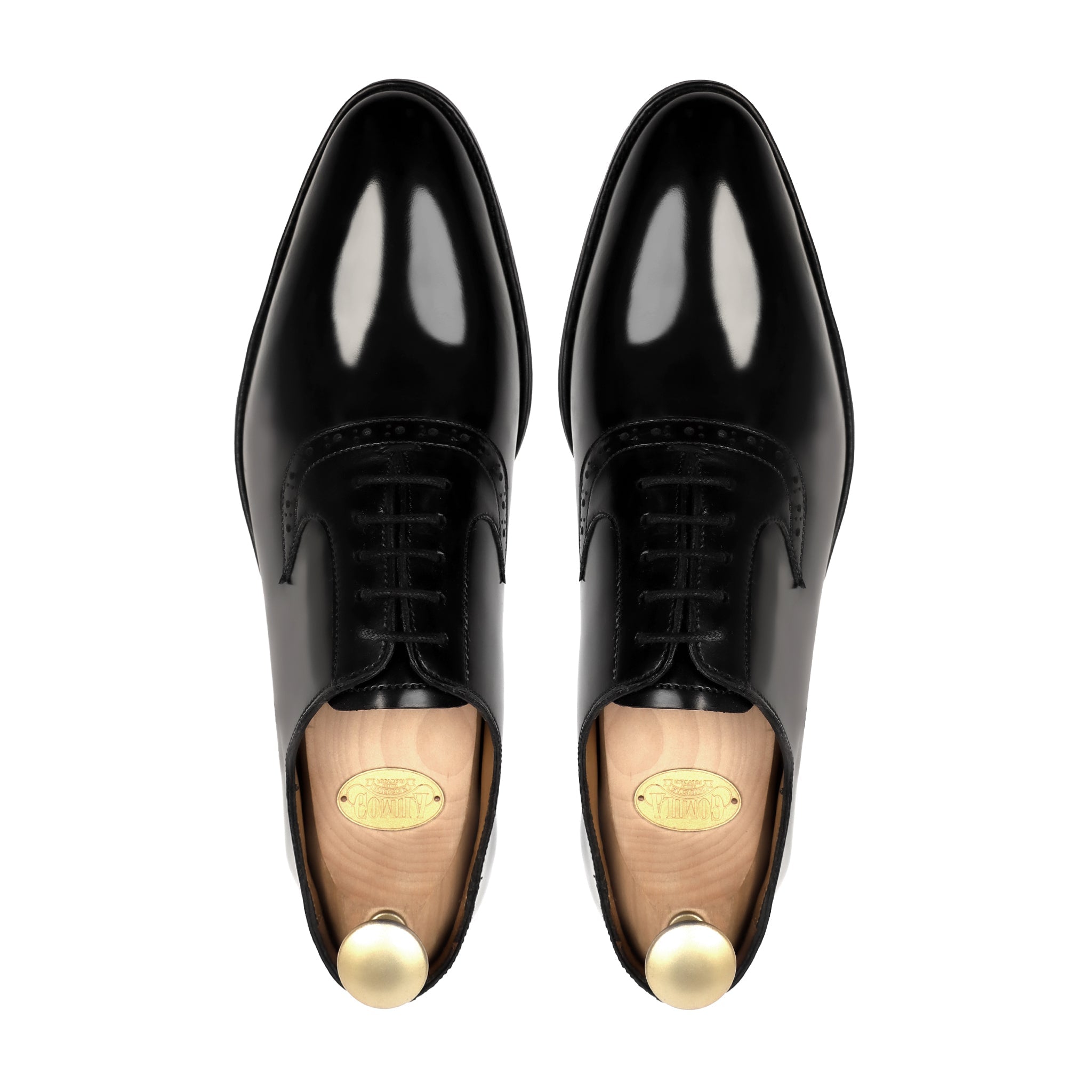 Colt - Men's Black Box Leather High Shine  Oxford Shoe