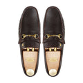 Raze - Men's Dark Brown Pebble Grain Leather Driver Shoe