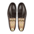 Jefe - Men's Dark Brown Pebble Grain Leather Loafer